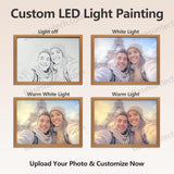 Personalisierter LED-Lichtmalerei-Fotorahmen – Individuelle Wandkunst